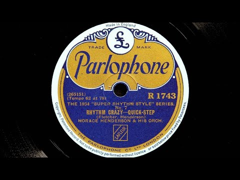 Horace Henderson and His Orchestra – (I’m) Rhythm Crazy (Now) (1933)