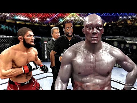 Khabib Nurmagomedov vs. Zombie I am legend - EA SPORTS UFC 4 - CPU VS CPU
