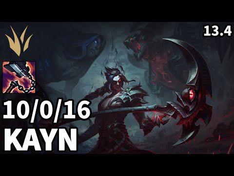 Kayn Jungle vs Karthus - KR Master  | Patch 13.4