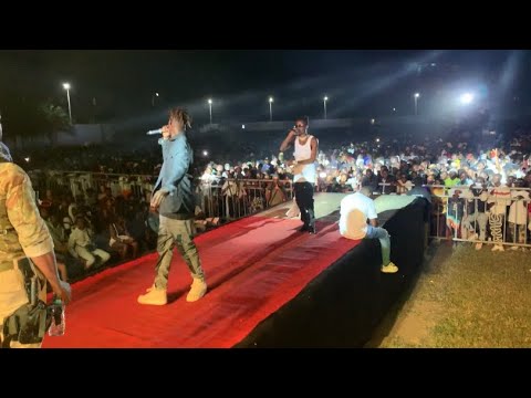 MIKE CEE & DOG FATHER PERFORMANCE AT BLACK SHERIF SHOW LIVE IN GAMBIA🇬🇲