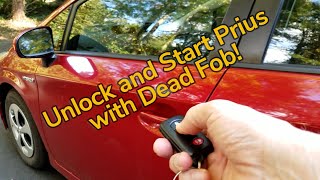 Unlock and Start Toyota Prius with Dead FOB