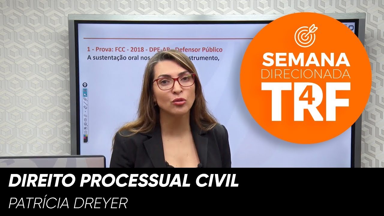 Concurso TRF4 - Direito Processual Civil em UMA aula | Prof. Patrícia Dreyer