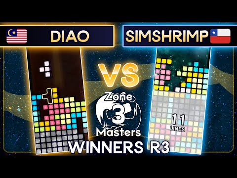 Zone Masters 3 - Diao Vs. SimpShrimp - Winners Round 3 Tetris Effect Connected Tournament
