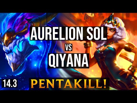 AURELION SOL Mid vs QIYANA | EUNE Master - Patch 14.3