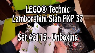 Neue Infos und Unboxing: LEGO Technic Lamborghing Sián (Set 42115)