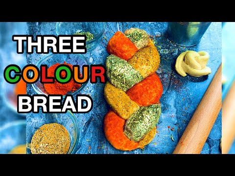 THREE COLOUR BREAD || 3 COLOUR BREAD || PAIN TRICOLORE || HAVE THE MOST STUNNING BREAD IN SECONDS!