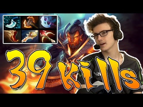 Miracle- Dota 2 [Ember Spirit] 39 Kills No Death - Flawless Skill