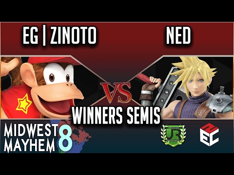 Midwest Mayhem 8 WINNERS SEMIS - EG | Zinoto (Diddy Kong) vs Ned (Cloud)