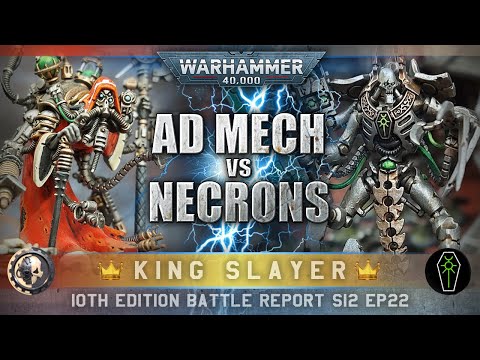 Necrons vs Adeptus Mechanicus Battle Report Warhammer 40K 10th Edition 2000pts