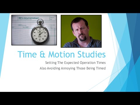 Beginning Engineers Time and Motion Studies