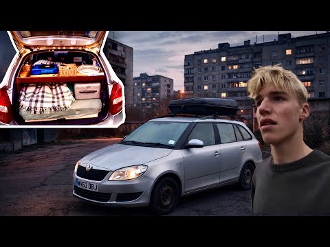 I’m 19, Alone, and Driving to Eastern Europe in my Converted Car Camper | It Gets Cold