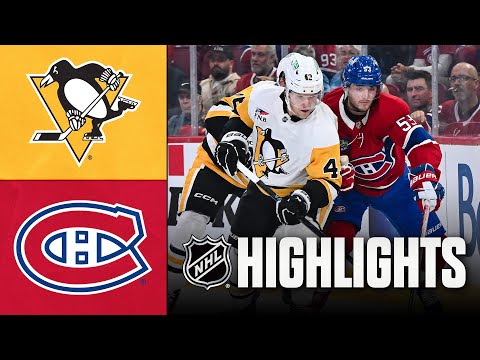 NHL Preseason Highlights | Penguins vs. Canadiens | September 22, 2025
