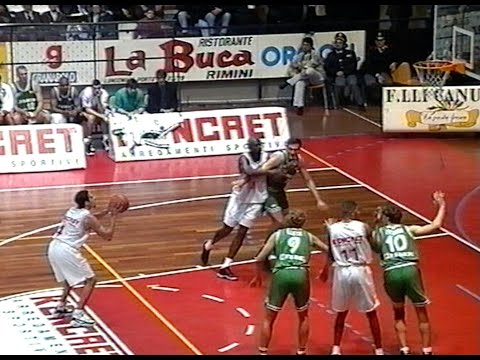 A2 1996/'97 Koncret Rimini - Faber Fabriano Basket 98-91