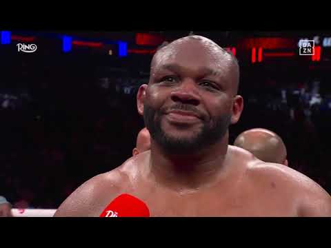 Jarrell Miller Reacts to LOSING HAIR MID FIGHT after Kingsley Ibeh win