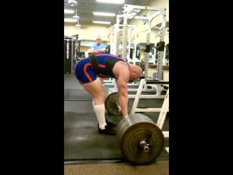Deadlifts in Crain suit