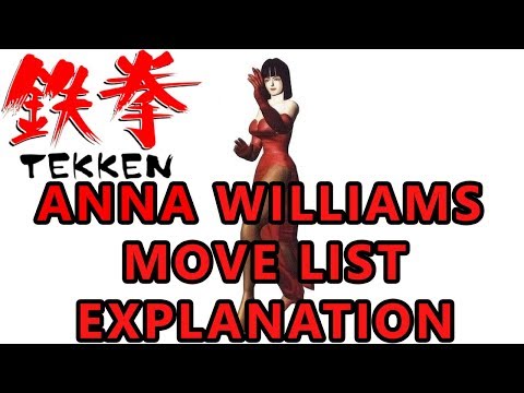 Tekken 1 - Anna Williams Move List Explanation (Quick Video Showcase)