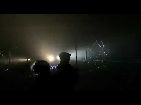 Belarusian border guards using lasers and strobe lights to blind Polish servicemen.