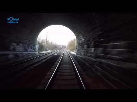 Brno hlavní nádraží - Golčův Jeníkov / POHLED NA TRAŤ Z ČELA SOUPRAVY/ HD KVALITA