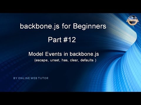 Learn backbone js tutorial from scratch for beginners Part 12 Model Events in backbone js