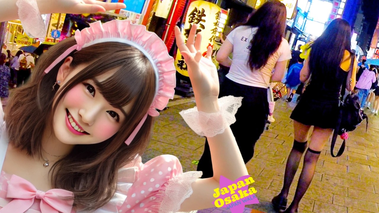 Osaka Namba 🐶 Nightlife District 💖 Non-stop 1 hour 4K