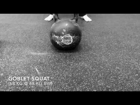 Heavy Kettlebell Goblet Squat - 68 kg @ 68 kg Bodyweight