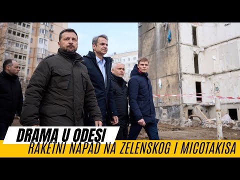 Drama u Odesi: Rusi gađali Zelenskog i Micotakisa, raketa pala 150 metara od grčke delegacije