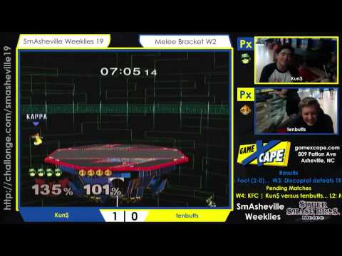 SW19 Winners' Semifinals - Kun$ (Captain Falcon) vs tenbutts (Peach)