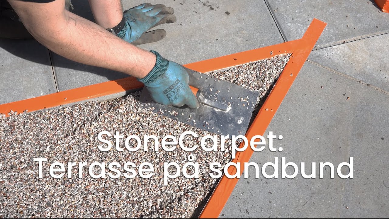 StoneCarpet terrasse på sandbund