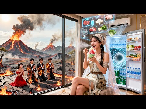 Mom killed me for water in apocalypse! Reborn with magic fridge, I feast in AC while family begs!