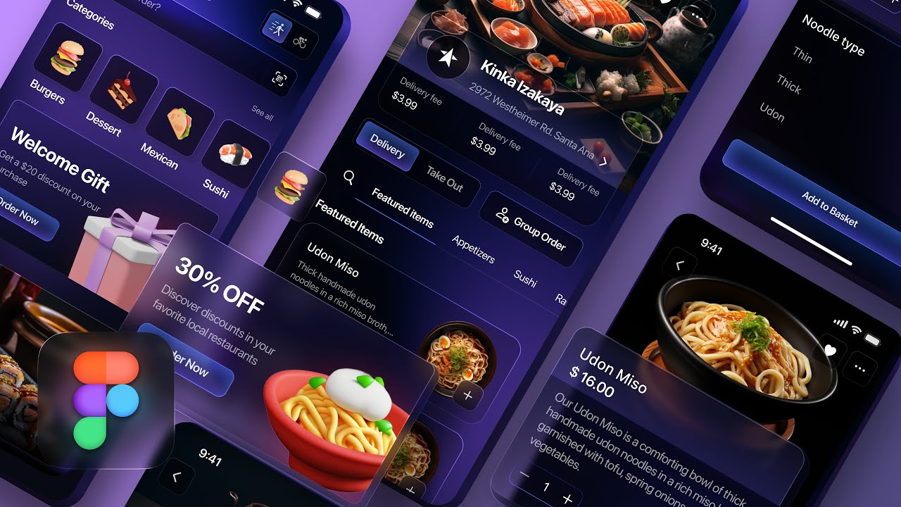 Design and Prototype a Delivery App for iOS in Figma