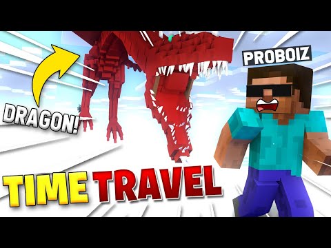 TIME TRAVELING to ANTARCTICA in Minecraft