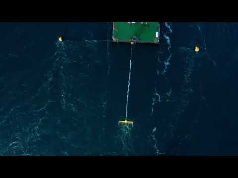 Minesto's Dragon Class ocean energy kite in action