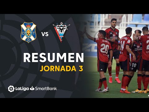 Resumen de CD Tenerife vs CD Mirandés (1-2)