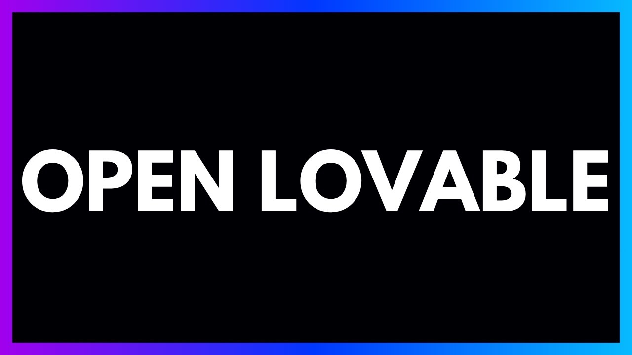 Introducing Open Lovable - Re-Imagine Websites in Seconds