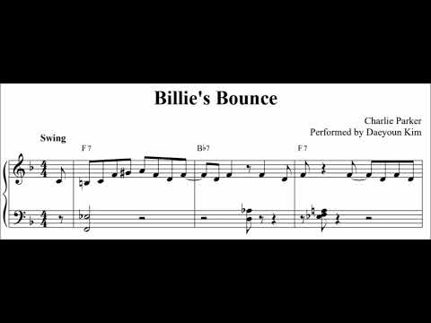 [F blues] Billie's Bounce (sheet music)