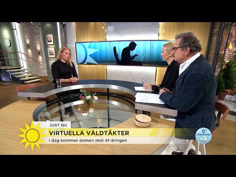 Svensk 41-åring kan bli världens första som döms för nätvåldtäkter - Nyhetsmorgon (TV4)