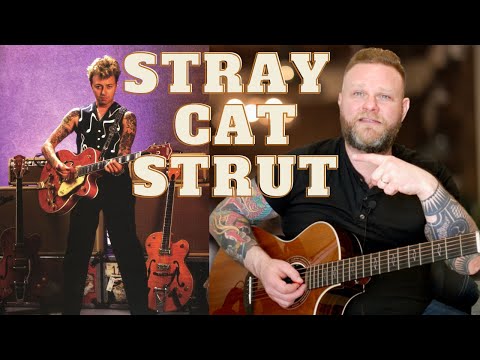 EASY Beginner GUITAR Lesson How to Play Stray Cat Strut