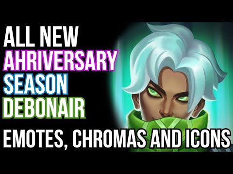 All New Debonair, Ahriversary And Season Emotes, Chromas And Icons