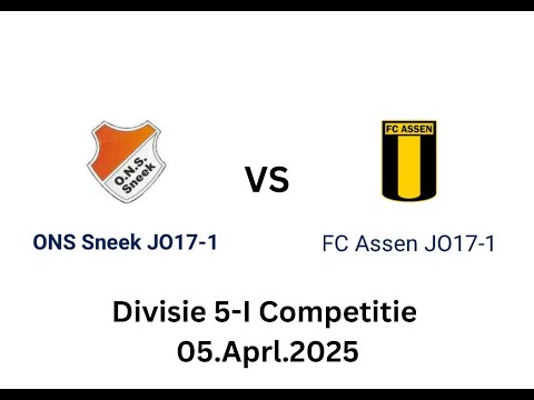 ONS Sneek JO17-1 vs FC Assen JO17-1 (Divisie 5-I Competitie 05.April.2025)