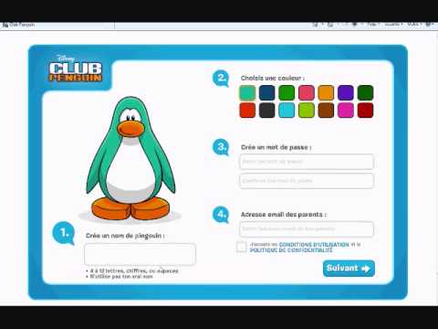 comment s'inscrire sur club penguin