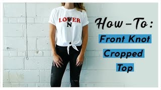 Front Knot Cropped Top | T-Shirt Elephant: How-To