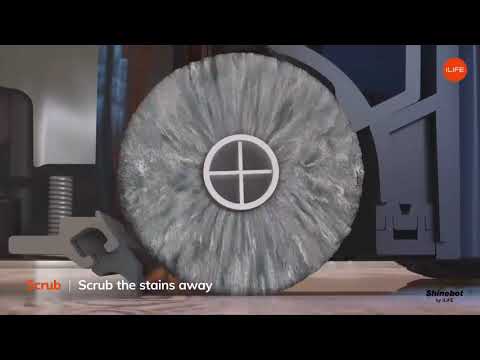 ILIFE Shinebot W450 Floor Washing Robot with App Control