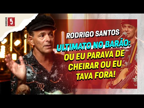 A COCAÍNA QUASE ME TIROU DO BARÃO VERMELHO | Rodrigo Santos | Recortes do Clê
