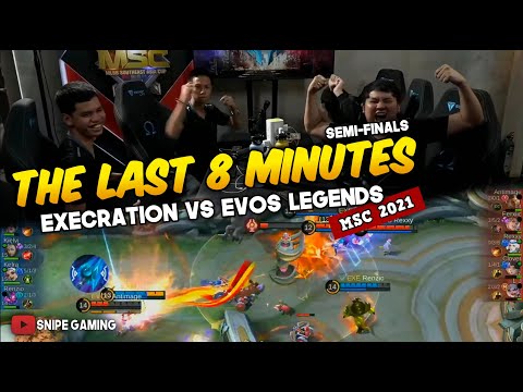 THE LAST 8 MINUTES OF MSC 2021 LOWER BRACKET FINALS | EXECRATION vs EVOS LEGENDS | PH vs IDSA