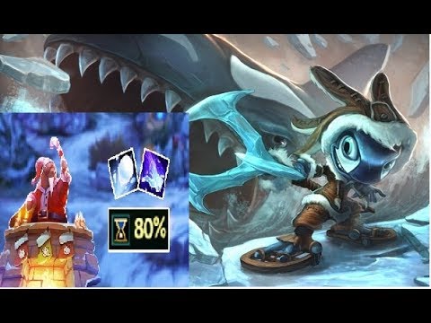 Fizz Winter URF full game play - One shot - 16 kills - Winter URF 2017