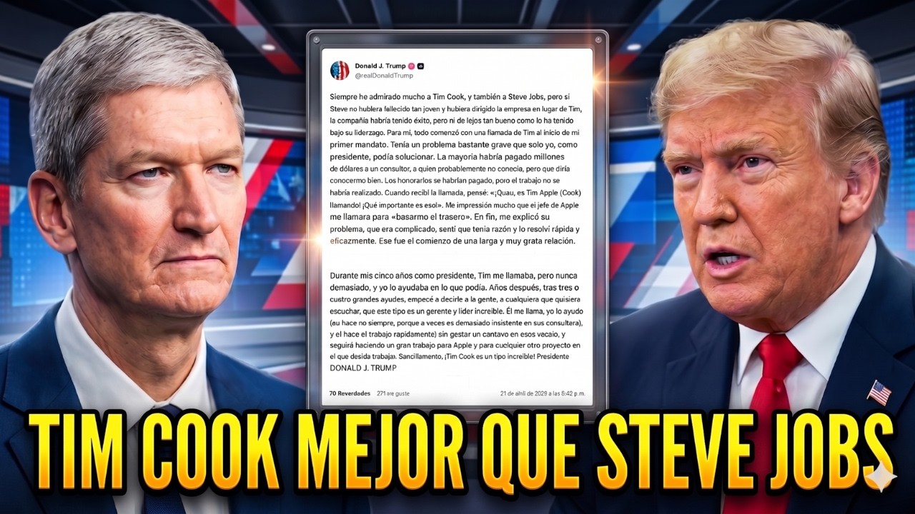 Donald Trump dice Tim Cook Rogaba Favores