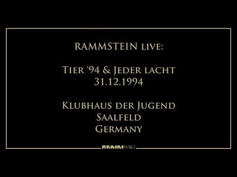 Rammstein - Tier '94 & Jeder lacht, live 31.12.1994 @ Saalfeld, Germany *MASTER QUALITY*