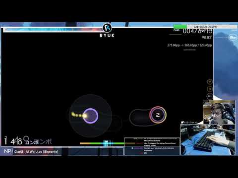 [Live] RyuK | ClariS - Ai Wo Utae [Sincerity] +HDDT 99.19% | Snipe MoeYandere {#1 584pp FC} - osu!