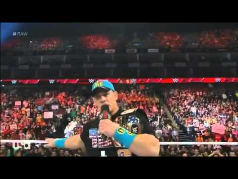 Bad News Barrett challenges John Cena for the US championship   WWE Raw April 13 2015