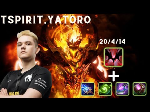 TSpirit.Yatoro - Shadow Fiend MID - MAGIC BUILD - INTENSE GAME [Dota 2 Pro Highlight]